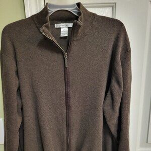 Mens Large Geoffrey Beene Zip Up